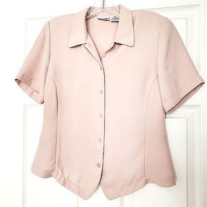 Liz Baker Vintage Short Sleeve Blouse, NWOT